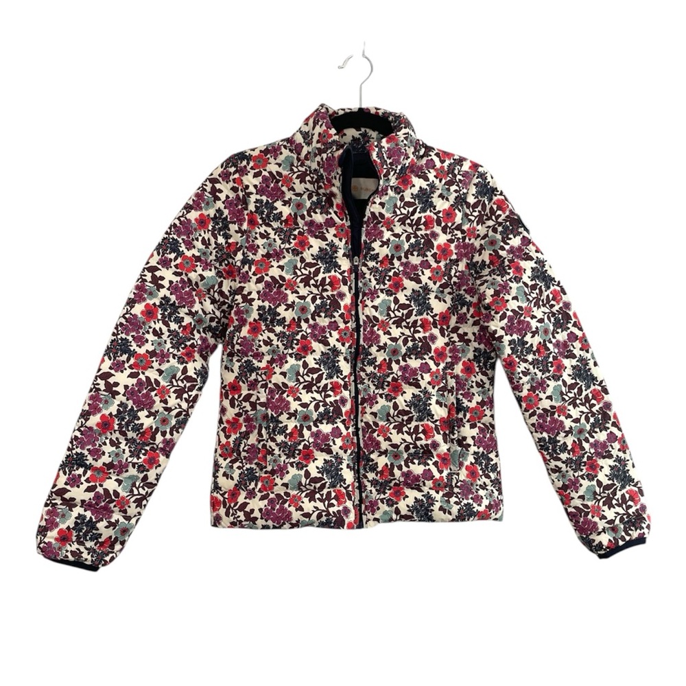 Tory Burch Printed Packable Down Winter Coat Flor… - image 1